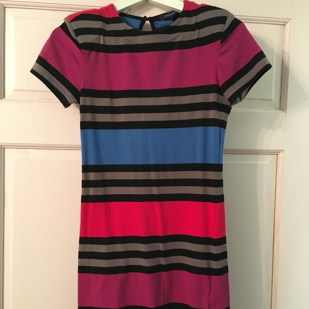 BCBG striped bodycon dress
